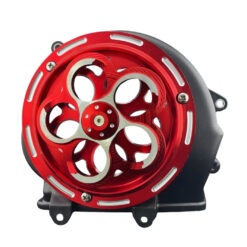 Combo Ốp Gió Vision  Quạt Gió CNC Mẫu Q001 Cánh Đỏ, ốp gió quạt cnc vision đỏ ruby, phụ kiện độ Vision 2025 quạt gió đỏ