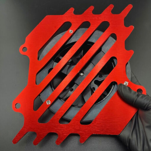 Combo Che Két Nước CNC 2 Val Đỏ Quạt G-Craft , che két nước đỏ ruby g-craft, phụ kiện độ Air Blade Vario che két đỏ