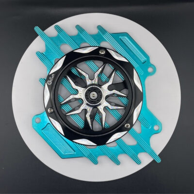 Combo Che Két Nước CNC 2 Val Lục Bảo Quạt G-Craft, che két nước lục bảo emerald g-craft, phụ kiện độ Air Blade Vario che két lục bảo