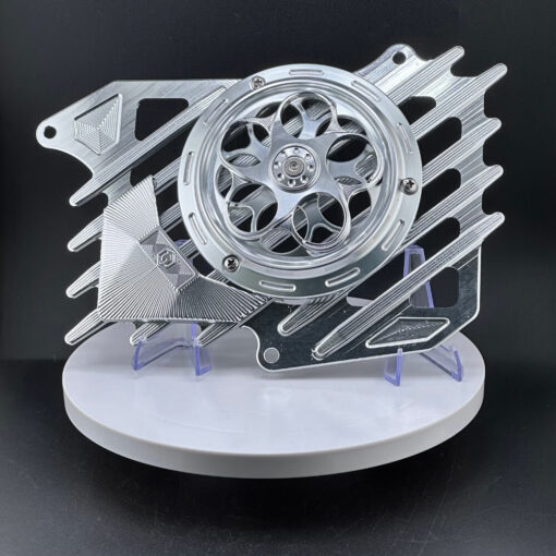 Combo che két nước 4 val G-Craft trắng, quạt ARM trắng, che két nước SH 160 G-Craft trắng, phụ kiện xe tay ga 2026, combo G-Craft 4 val trắng