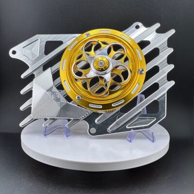 Combo che két nước 4 val G-Craft vàng, quạt ARM vàng gold, che két nước SH 160 G-Craft vàng, phụ kiện xe tay ga 2026, combo G-Craft 4 val vàng