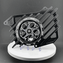 Combo che két nước 4 val đen và quạt gió ARM đen, che két nước SH 160 đen, phụ kiện xe tay ga 2026, che két CNC đen ARM