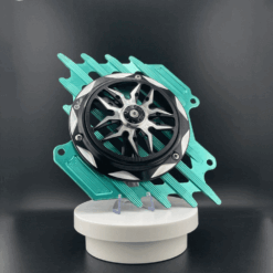 Combo Che Két Nước CNC 2 Val Lục Bảo Quạt G-Craft, che két nước lục bảo emerald g-craft, phụ kiện độ Air Blade Vario che két lục bảo