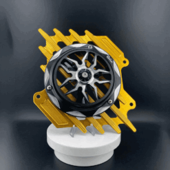 Combo Che Két Nước CNC 2 Val Vàng Quạt G-Craft , che két nước vàng gold g-craft, phụ kiện độ Air Blade Vario che két vàng