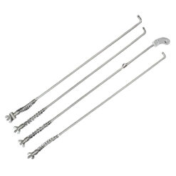 đũa thắng inox 304 xe số, càng thắng inox Winner Exciter, phụ kiện độ xe số 2026, đũa thắng inox cho Raider Sirius Wave Sonic, đũa thắng inox 304 cho xe số