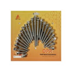 Full bộ ốc lóc máy inox 304 mẫu thái v2, ốc lốc máy vario, ốc lốc air blade, phụ kiện độ xe thái, ốc lốc mẫu thái v2