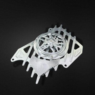 Combo che két nước kèm ốp quạt gió 4 val cnc bạc , che két 4 val đỏ, ốp quạt gió CNC, phụ kiện xe tay ga 4 val, độ xe AB Vario...