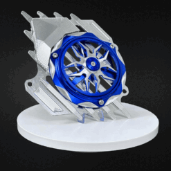 Combo che két nước kèm ốp quạt gió cnc 2 val xanh dương, che két nước CNC xanh, ốp quạt gió vario, phụ kiện air blade 2026, độ xe tay ga.