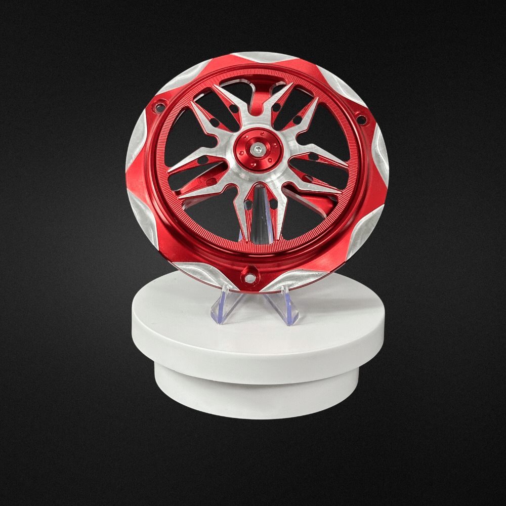 Ốp quạt gió CNC đỏ, ốp quạt gió vario đỏ, ốp quạt gió air blade, phụ kiện xe tay ga màu đỏ, ốp quạt tản nhiệt CNC đỏ, độ xe full đỏ.